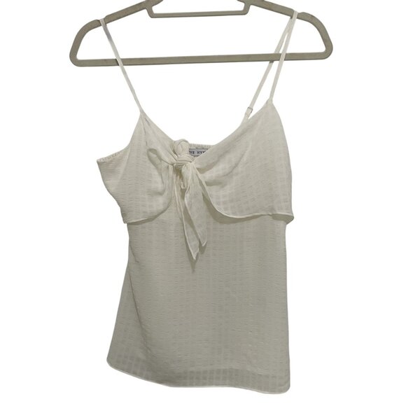 HYFVE Blouse Womens Size S Ivory Pullover Spaghetti Strap Sheer Lined NEW *Read* - Picture 1 of 9